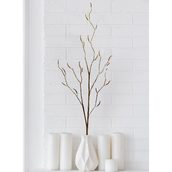 Primrue 12 Pieces Artificial Lifelike Birch Twig Branches, Dried Tree